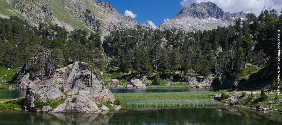 Lake of Clóto de Baish in the Natural Park of Aigüestortes